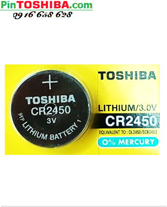 Toshiba CR2450, Pin 3v lithium Toshiba CR2450 chính hãng | CÒN HÀNG - Giá VND/1viên
